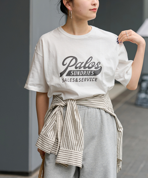 JOURNAL STANDARD relume(ジャーナルスタンダード レリューム)の「PalosロゴTEE(Tシャツ/カットソー・レディース・チャコールグレー/レッド・FREE)」の7枚目の写真