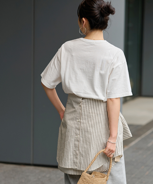 JOURNAL STANDARD relume(ジャーナルスタンダード レリューム)の「PalosロゴTEE(Tシャツ/カットソー・レディース・チャコールグレー/レッド・FREE)」の9枚目の写真