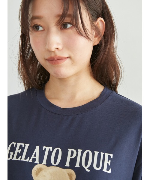 ONLINE限定】【接触冷感】ベアワンポイントTシャツ&ストライプ