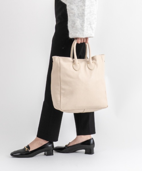 MARCO BIANCHINI（マルコビアンチーニ）の「【MARCO BIANCHINI/マルコビアンキーニ】レザートートバッグ 本革（トートバッグ・レディース・ブラック/ブラウン系その他/ベージュ・FREE）」の3枚目の写真