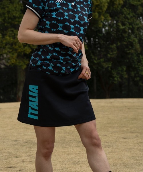Kappa（カッパ）の「【Kappa/カッパ】レディースダンボールニットスカート　ゴルフ（スカート・レディース・ブラック/ホワイト/ネイビー・MEDIUM/LARGE/SMALL）」の3枚目の写真
