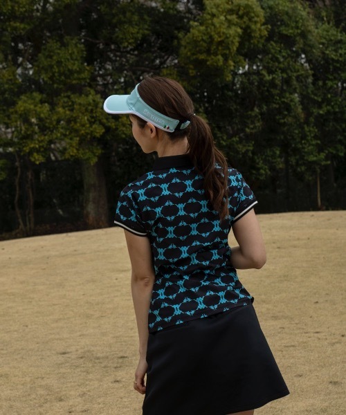 Kappa（カッパ）の「【Kappa/カッパ】レディースダンボールニットスカート　ゴルフ（スカート・レディース・ブラック/ホワイト/ネイビー・MEDIUM/LARGE/SMALL）」の8枚目の写真