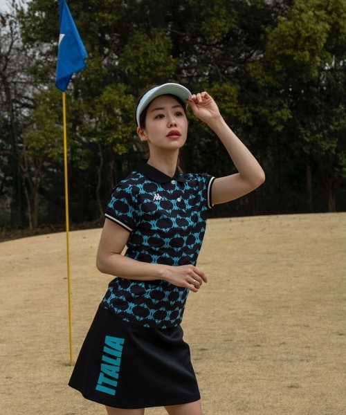 Kappa（カッパ）の「【Kappa/カッパ】レディースダンボールニットスカート　ゴルフ（スカート・レディース・ブラック/ホワイト/ネイビー・MEDIUM/LARGE/SMALL）」の11枚目の写真