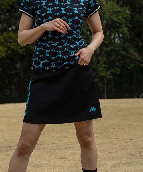 Kappa（カッパ）の「【Kappa/カッパ】レディースダンボールニットスカート　ゴルフ（スカート・レディース・ブラック/ホワイト/ネイビー・MEDIUM/LARGE/SMALL）」の12枚目の写真