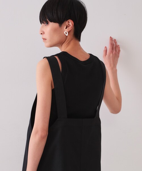 OPAQUE.CLIP（オペークドットクリップ）の「フライスアメリカンスリーブタンクトップ（タンクトップ・レディース・ネイビー/ホワイト/ブラック・42/40/38）」の12枚目の写真