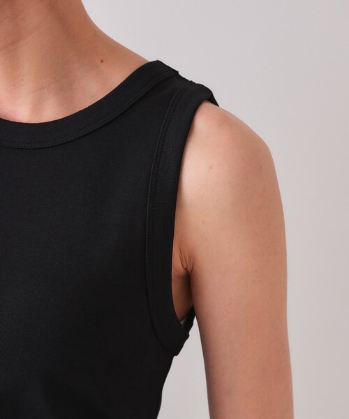 OPAQUE.CLIP（オペークドットクリップ）の「フライスアメリカンスリーブタンクトップ（タンクトップ・レディース・ネイビー/ホワイト/ブラック・42/40/38）」の20枚目の写真