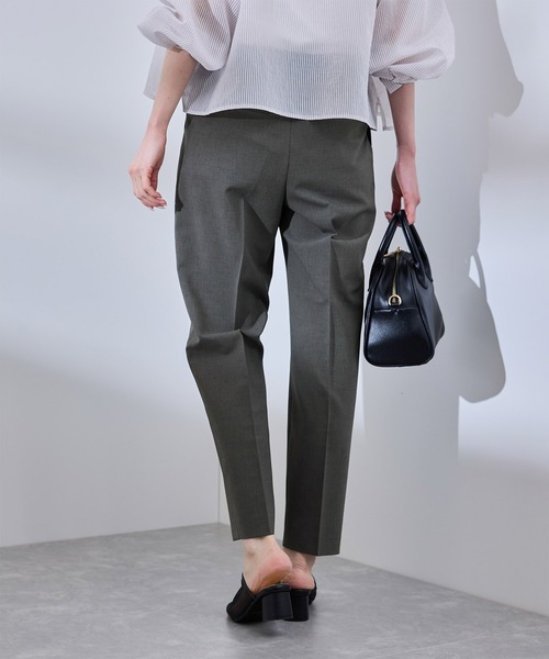 ROPE' PICNIC（ロペピクニック）の「【UV対応】【リネンライク・シリーズ】テーパードパンツ/通勤・セットアップ対応（スラックス・レディース・ダークブラウン/ネイビー/グレー/グレー系その他・40/38/36）」の12枚目の写真