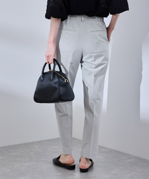 ROPE' PICNIC（ロペピクニック）の「【UV対応】【リネンライク・シリーズ】テーパードパンツ/通勤・セットアップ対応（スラックス・レディース・ダークブラウン/ネイビー/グレー/グレー系その他・40/38/36）」の20枚目の写真