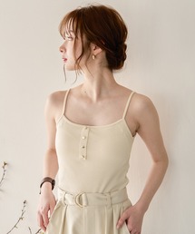 mideal(}CfB[)front button camisole / tg{^L~\[(L~\[)