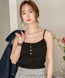 front button camisole / フロントボタンキャミソール