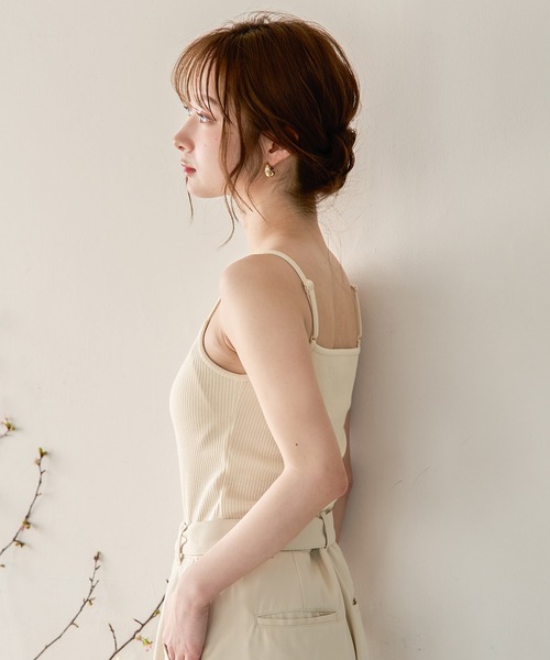 mideal（マイディール）の「front button camisole / フロントボタン