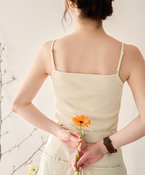 セール】front button camisole / フロントボタンキャミソール