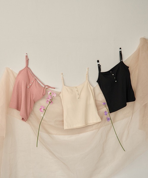mideal（マイディール）の「front button camisole / フロントボタン