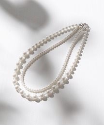 MAISON BREEZE（メゾンブリーズ）の「【MAISON BREEZE】2連パール×ビーズコンビネックレス OSWY（ネックレス）」