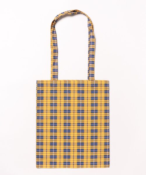 FOREVER 21(フォーエバー トゥエンティーワン)の「【ANGEL BLUE】チェックトートバッグ(トートバッグ・レディース・ネイビー/イエロー・FREE)」の5枚目の写真