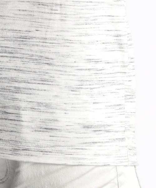 NICOLE CLUB FOR MEN（ニコルクラブフォーメン）の「ランダムテレコ・メランジ天竺タンクトップ（タンクトップ・メンズ・オレンジ/ホワイト系/ブルー系/ブラック/ネイビー/オフホワイト・LARGE/X-LARGE/MEDIUM）」の17枚目の写真