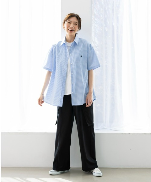 Champion（チャンピオン）の「＜champion/UNDOVE＞【UVカット/吸水速乾/ストレッチ/チャンピオン/低身長さん用サイズ有/スポーティ/ハイウエストパンツ/カーゴパンツ/カジュアルパンツ/裾ドロスト付】カーゴパンツ（その他パンツ・レディース・ブラック/カーキ・MEDIUM/SMALL/X-LARGE/LARGE）」の6枚目の写真