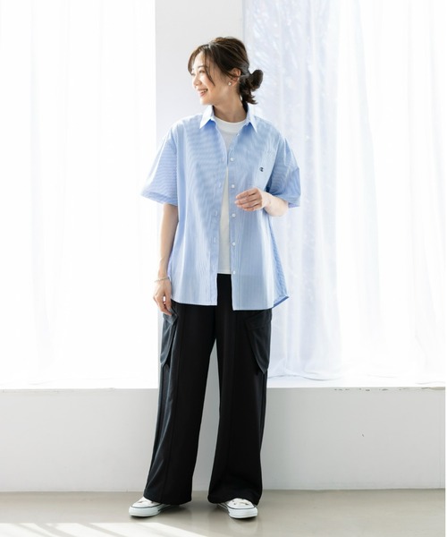 Champion（チャンピオン）の「＜champion/UNDOVE＞【UVカット/吸水速乾/ストレッチ/チャンピオン/低身長さん用サイズ有/スポーティ/ハイウエストパンツ/カーゴパンツ/カジュアルパンツ/裾ドロスト付】カーゴパンツ（その他パンツ・レディース・ブラック/カーキ・MEDIUM/SMALL/X-LARGE/LARGE）」の7枚目の写真