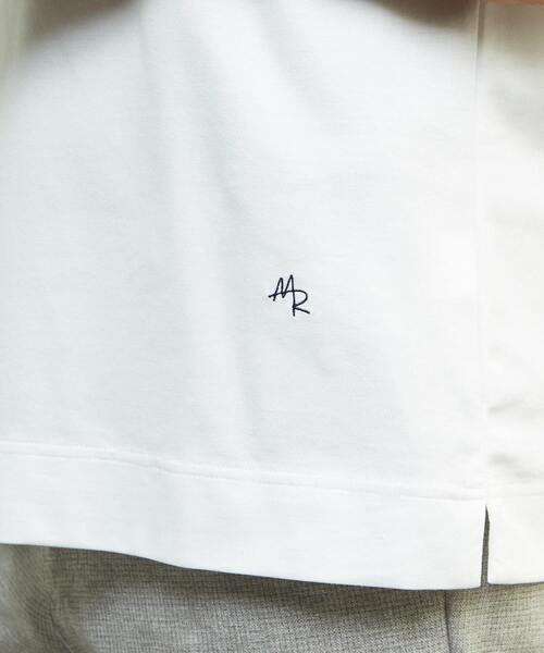 MEN'S MELROSE（メンズメルローズ）の「《WEB限定》ICE PACK NYLON 半袖ジャケT | 接触冷感 / 速乾（Tシャツ/カットソー・メンズ・ホワイト/チャコールグレー/ブラック/ベージュ/ネイビー/ブラウン・4/2/3/5）」の12枚目の写真