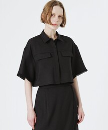 LOVELESS | フリンジハーフスリーブシャツ(シャツ/ブラウス)