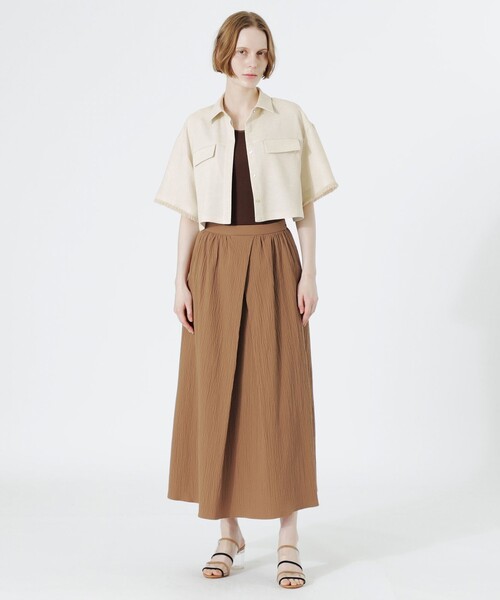 LOVELESS（ラブレス）の「フリンジハーフスリーブシャツ（シャツ/ブラウス・レディース・ベージュ系その他2/ブラック/ブルー系その他2・34/36）」の6枚目の写真