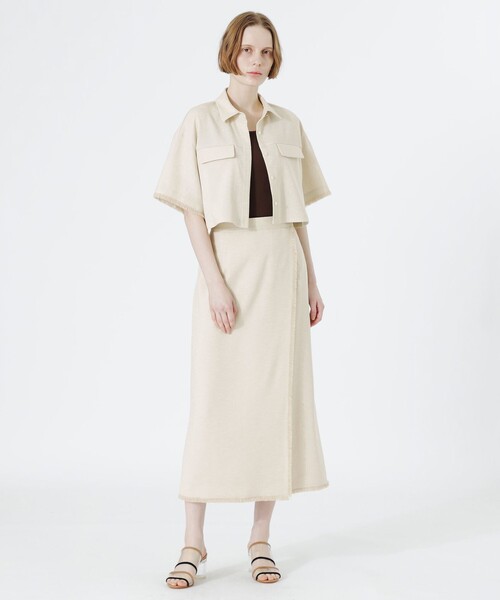 LOVELESS（ラブレス）の「フリンジハーフスリーブシャツ（シャツ/ブラウス・レディース・ベージュ系その他2/ブラック/ブルー系その他2・34/36）」の7枚目の写真