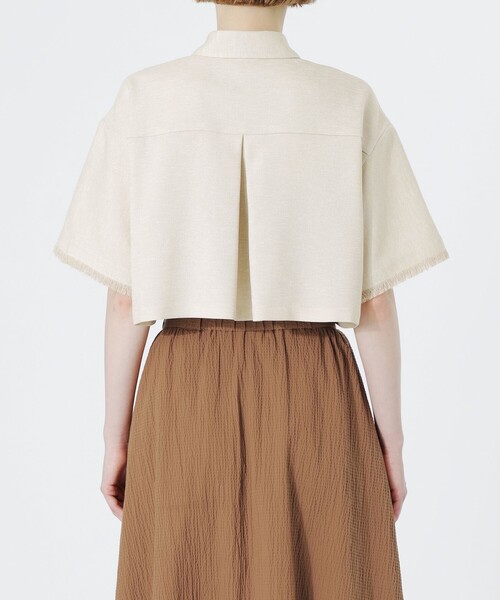 LOVELESS（ラブレス）の「フリンジハーフスリーブシャツ（シャツ/ブラウス・レディース・ベージュ系その他2/ブラック/ブルー系その他2・34/36）」の10枚目の写真