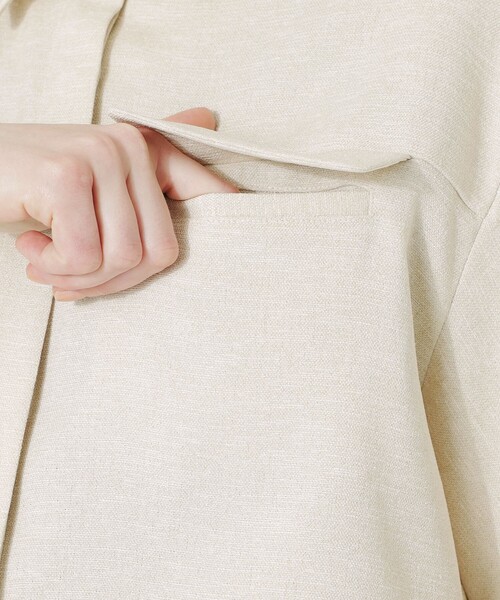 LOVELESS（ラブレス）の「フリンジハーフスリーブシャツ（シャツ/ブラウス・レディース・ベージュ系その他2/ブラック/ブルー系その他2・34/36）」の11枚目の写真