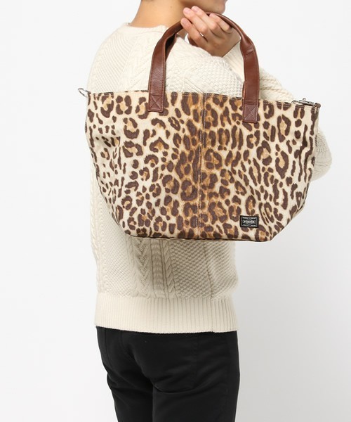 HEAD PORTER(ヘッドポーター) レオパード ウエストバッグ HEAD PORTER