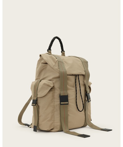 ALLSAINTS(オールセインツ)の「MARS RECYCLED BACKPACK | MARS リサイクル バックパック(バックパック/リュック・メンズ・ライトカーキ・ONE SIZE)」の9枚目の写真