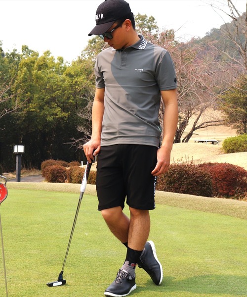 LUXE/R GOLF(ラグジュ ゴルフ)の「(RM)【LUXE/R GOLF】COOL & DRY ストレッチ スムース ロゴ ジャガード ポロシャツ(ポロシャツ・メンズ・チャコールグレー/ブラック/オフホワイト/ネイビー・LARGE/MEDIUM/XXX-LARGE/XX-LARGE/X-LARGE)」の11枚目の写真