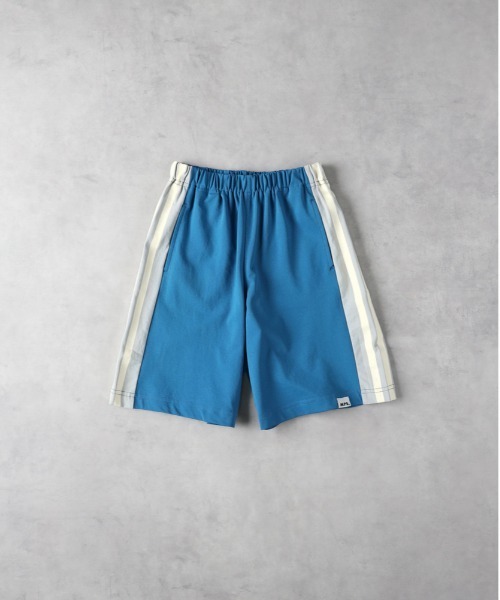 MPS（エムピーエス）の「【MPS】サイドラインハーフパンツ（その他パンツ・キッズ・ブルー/ブラック・120/130/140/150/160）」の2枚目の写真