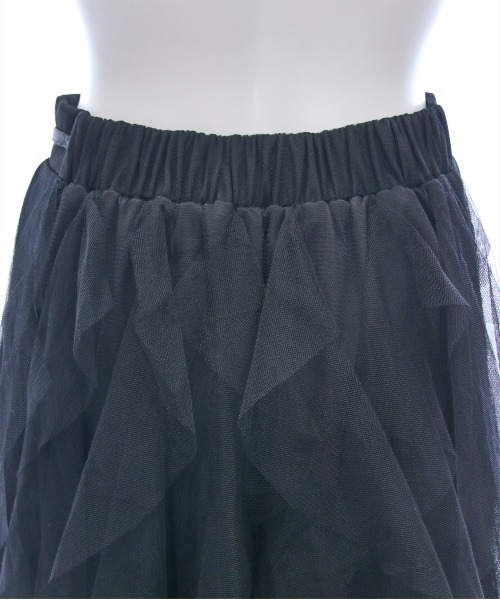 clear（クリア）の「【低身長サイズ有】チュールフリルロングスカート[大人 エレガント リボン]≪2025SS新作≫（スカート・レディース・アイボリー/ブラック・F/XS）」の10枚目の写真