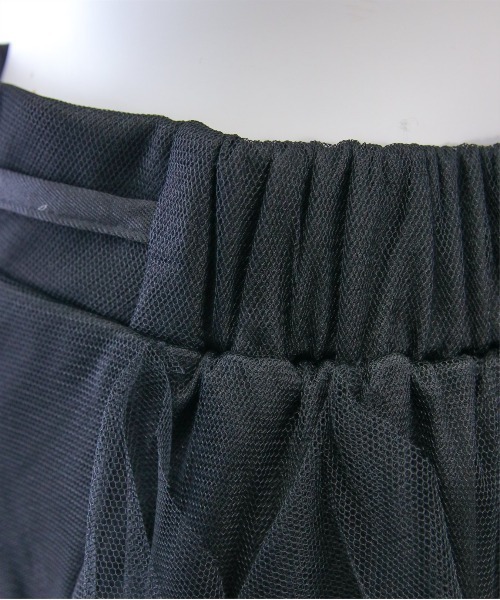 clear（クリア）の「【低身長サイズ有】チュールフリルロングスカート[大人 エレガント リボン]≪2025SS新作≫（スカート・レディース・アイボリー/ブラック・F/XS）」の11枚目の写真