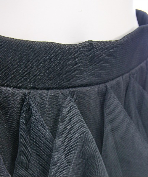 clear（クリア）の「【低身長サイズ有】チュールフリルロングスカート[大人 エレガント リボン]≪2025SS新作≫（スカート・レディース・アイボリー/ブラック・F/XS）」の14枚目の写真