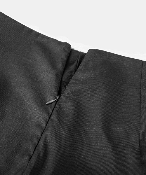 DAY CLOSET(デイ クローゼット)の「レディース 韓国っぽY2Kワイドスラックス+ラップスカート 2t点セット(その他パンツ・レディース・ブラック/グレー・S/M/L)」の11枚目の写真