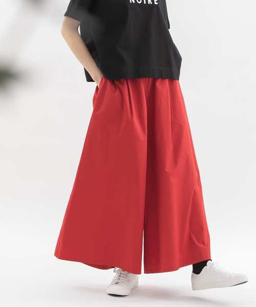 nop de nod(ノップドゥノッド)の「綾ダンプフレアーマキシパンツ(その他パンツ・レディース・レッド/ベージュ/ネイビー/ブラック・M)」の4枚目の写真
