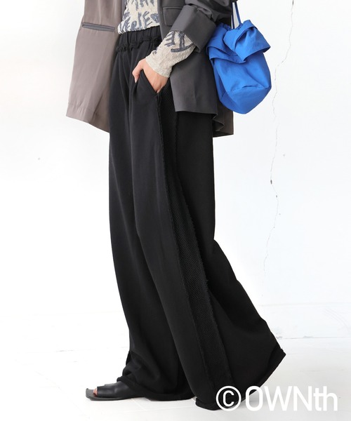 antiqua(アンティカ)の「メッシュラインパンツ(その他パンツ・レディース・ブラック・ONESIZE)」の8枚目の写真