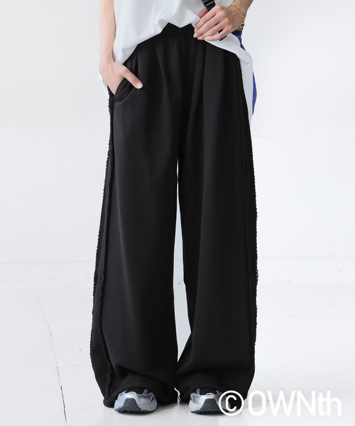 antiqua(アンティカ)の「メッシュラインパンツ(その他パンツ・レディース・ブラック・ONESIZE)」の9枚目の写真
