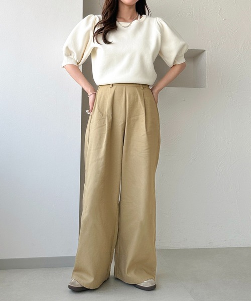 apres jour clair（アプレジュールクレア）の「【apres jour clair】2WAYレイヤードパンツ（その他パンツ・レディース・アイボリー/ベージュ・フリー/X-LARGE）」の22枚目の写真