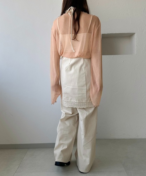 apres jour clair（アプレジュールクレア）の「【apres jour clair】2WAYレイヤードパンツ（その他パンツ・レディース・アイボリー/ベージュ・フリー/X-LARGE）」の9枚目の写真