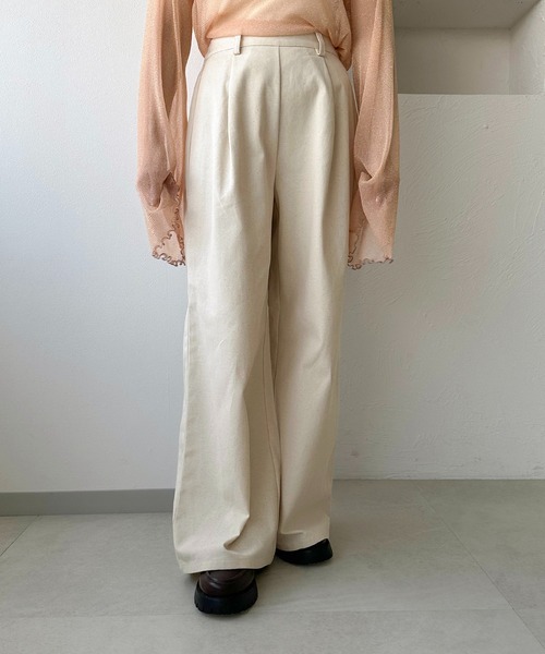 apres jour clair（アプレジュールクレア）の「【apres jour clair】2WAYレイヤードパンツ（その他パンツ・レディース・アイボリー/ベージュ・フリー/X-LARGE）」の10枚目の写真