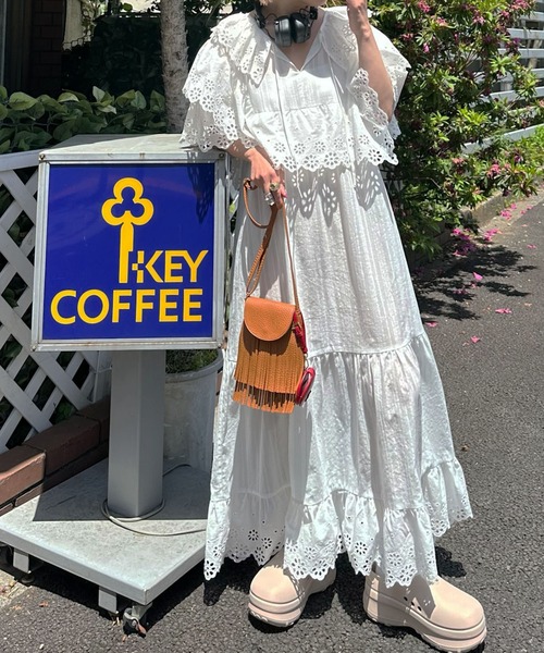 Alley Tokyo（アリートーキョー）の「【Alley select】フリンジミニポシェット（ショルダーバッグ・レディース・ブラック/オフホワイト/ブラウン/キャメル・FREE）」の6枚目の写真