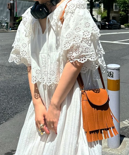 Alley Tokyo（アリートーキョー）の「【Alley select】フリンジミニポシェット（ショルダーバッグ・レディース・ブラック/オフホワイト/ブラウン/キャメル・FREE）」の5枚目の写真