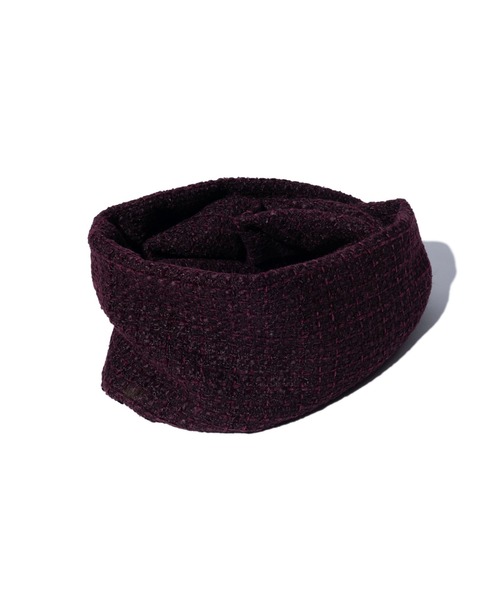 glamb（グラム）の「Hidden Valley Tweed Snood / ヒドゥンバレーツイードスヌード（ネックウォーマー/スヌード・メンズ・ブラック/ワイン・FREE）」の4枚目の写真