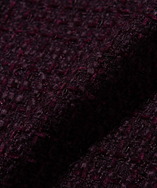 glamb（グラム）の「Hidden Valley Tweed Snood / ヒドゥンバレーツイードスヌード（ネックウォーマー/スヌード・メンズ・ブラック/ワイン・FREE）」の9枚目の写真