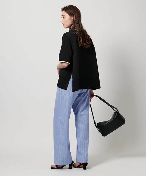 ユナイテッドアローズ　ミニマルフリル ニット5SL ベージュ ミニマルフリル ニット 5SL（ニット/セーター）｜UNITED ARROWS