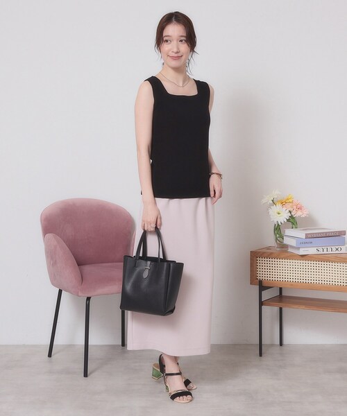 ITS'DEMO（イッツデモ）の「ベルト三層ミニトート（ハンドバッグ・レディース・イエロー/ライトベージュ/ブラック/アイボリー・00）」の20枚目の写真