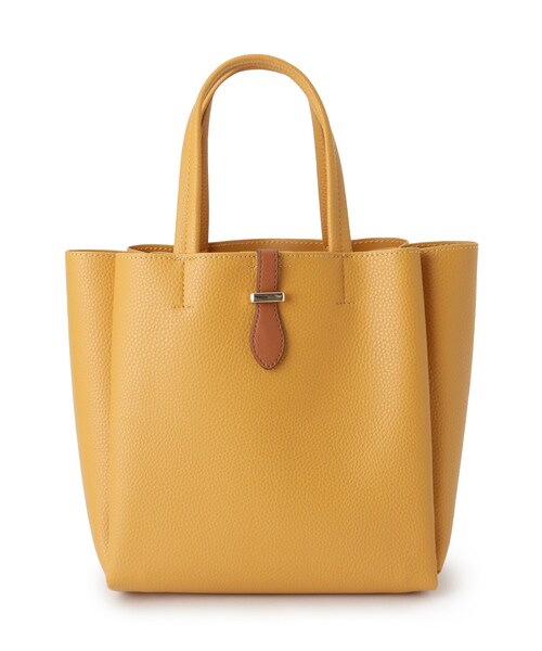 ITS'DEMO（イッツデモ）の「ベルト三層ミニトート（ハンドバッグ・レディース・イエロー/ライトベージュ/ブラック/アイボリー・00）」の14枚目の写真