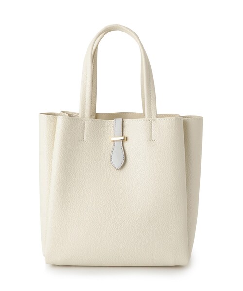 ITS'DEMO（イッツデモ）の「ベルト三層ミニトート（ハンドバッグ・レディース・イエロー/ライトベージュ/ブラック/アイボリー・00）」の16枚目の写真